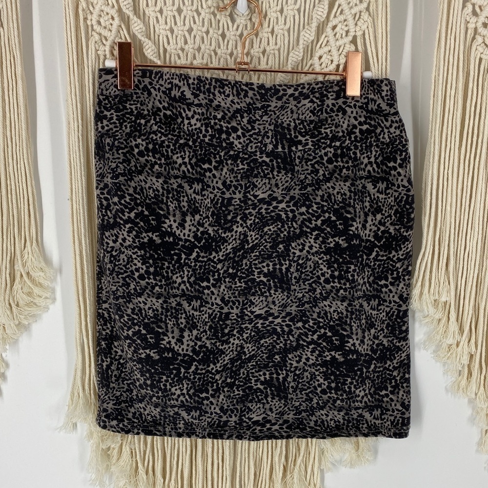 Cotton On Jacquard Animal Print Stretch High Waist Mini Skirt